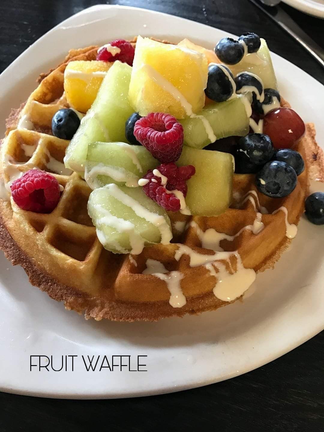 Fruit Flambe with Fire